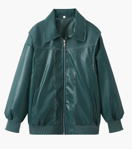 Veste bomber oversize streetwear pour femme – Style urbain décontracté - Image 9