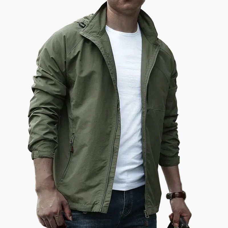 Veste Cargo Homme Étanche Style Décontracté pour Extérieur et Quotidien - Image 3