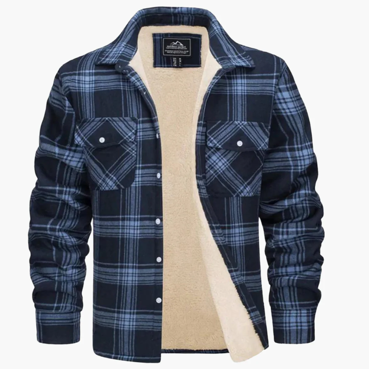 Veste Chemise à Carreaux Chaude Style Urbain pour Homme – Surchemise Hiver Décontractée - Image 10