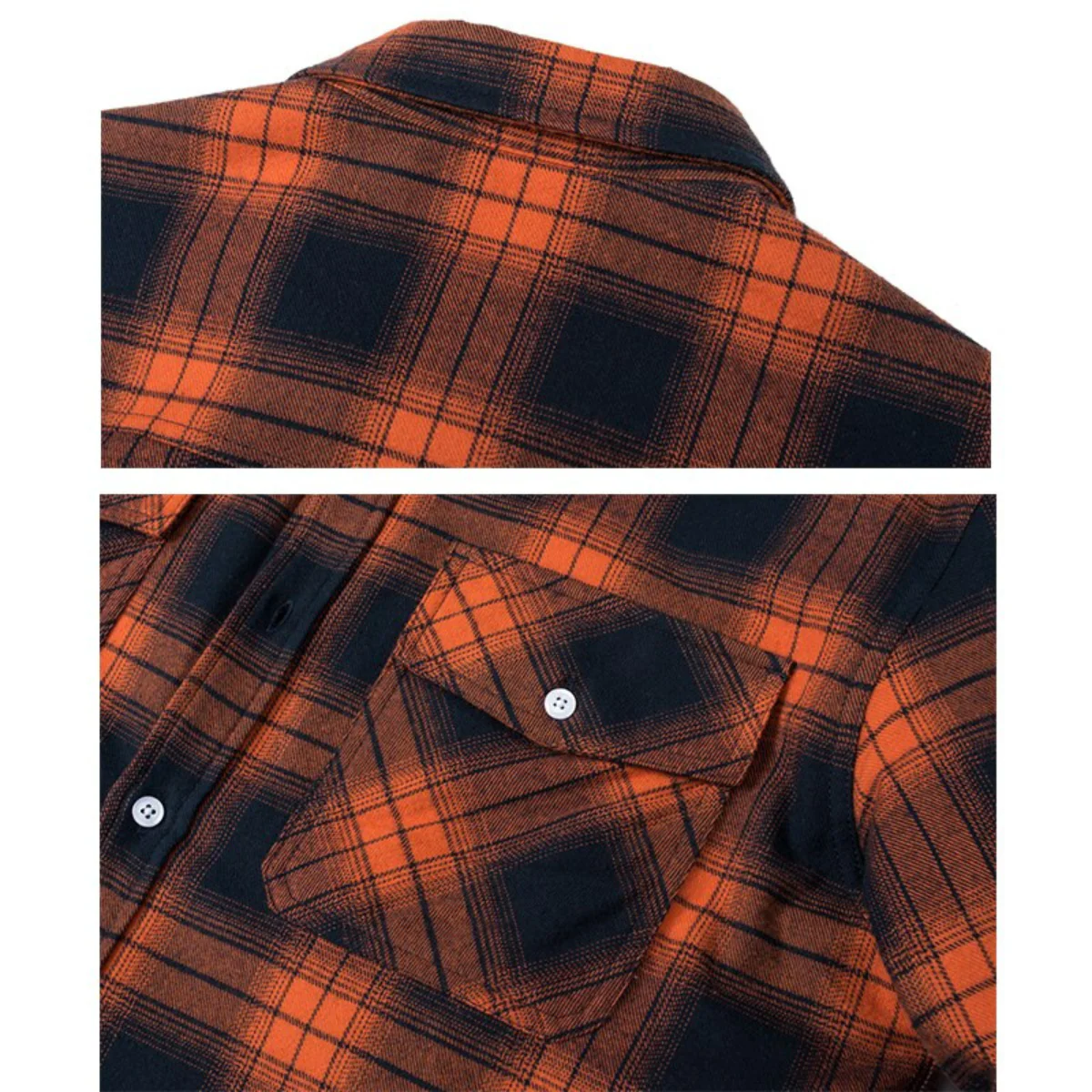 Veste Chemise à Carreaux Chaude Style Urbain pour Homme – Surchemise Hiver Décontractée - Image 4