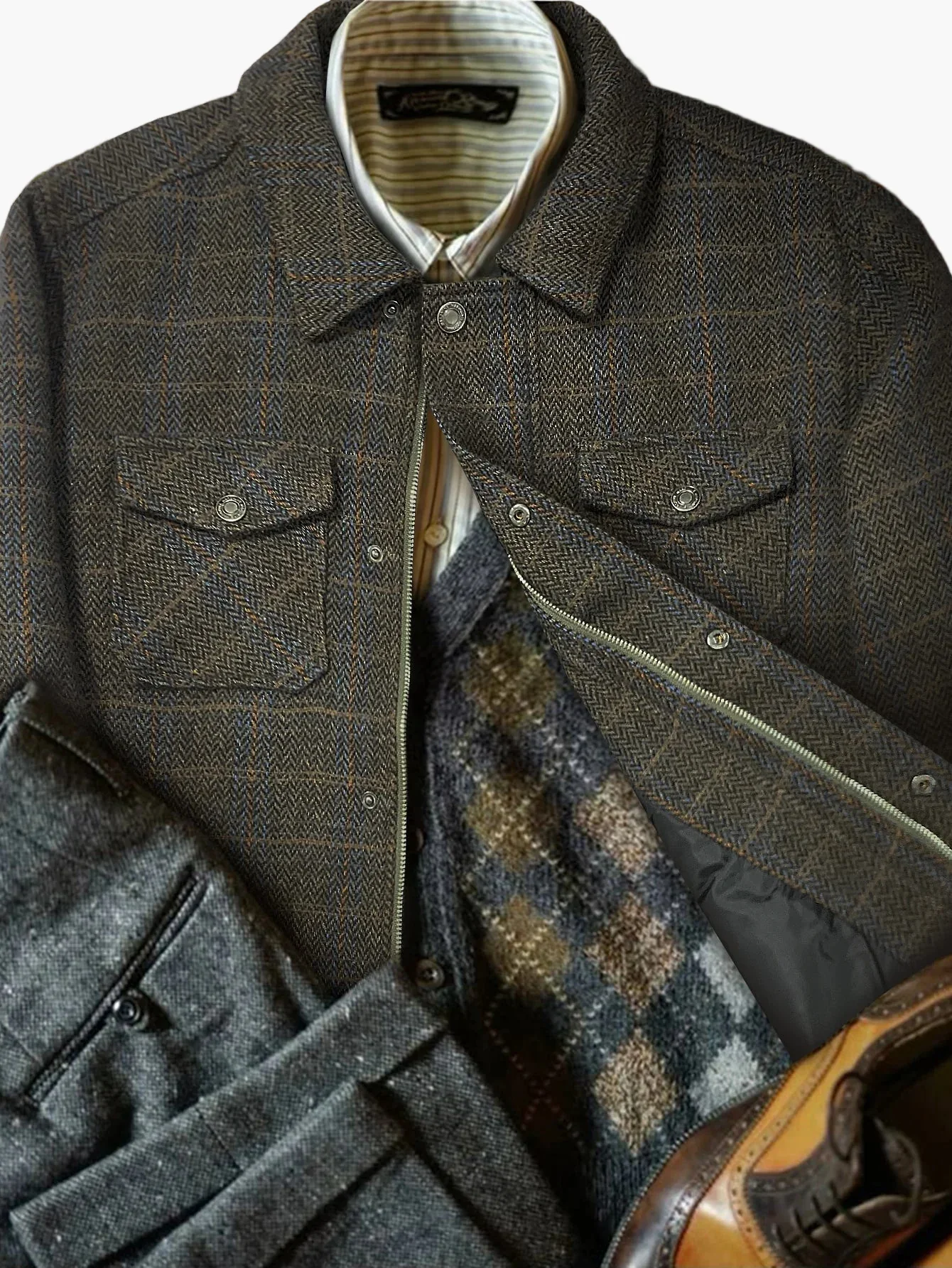 Veste Chemise Décontractée pour Homme Style Urbain Polyvalent - Image 2