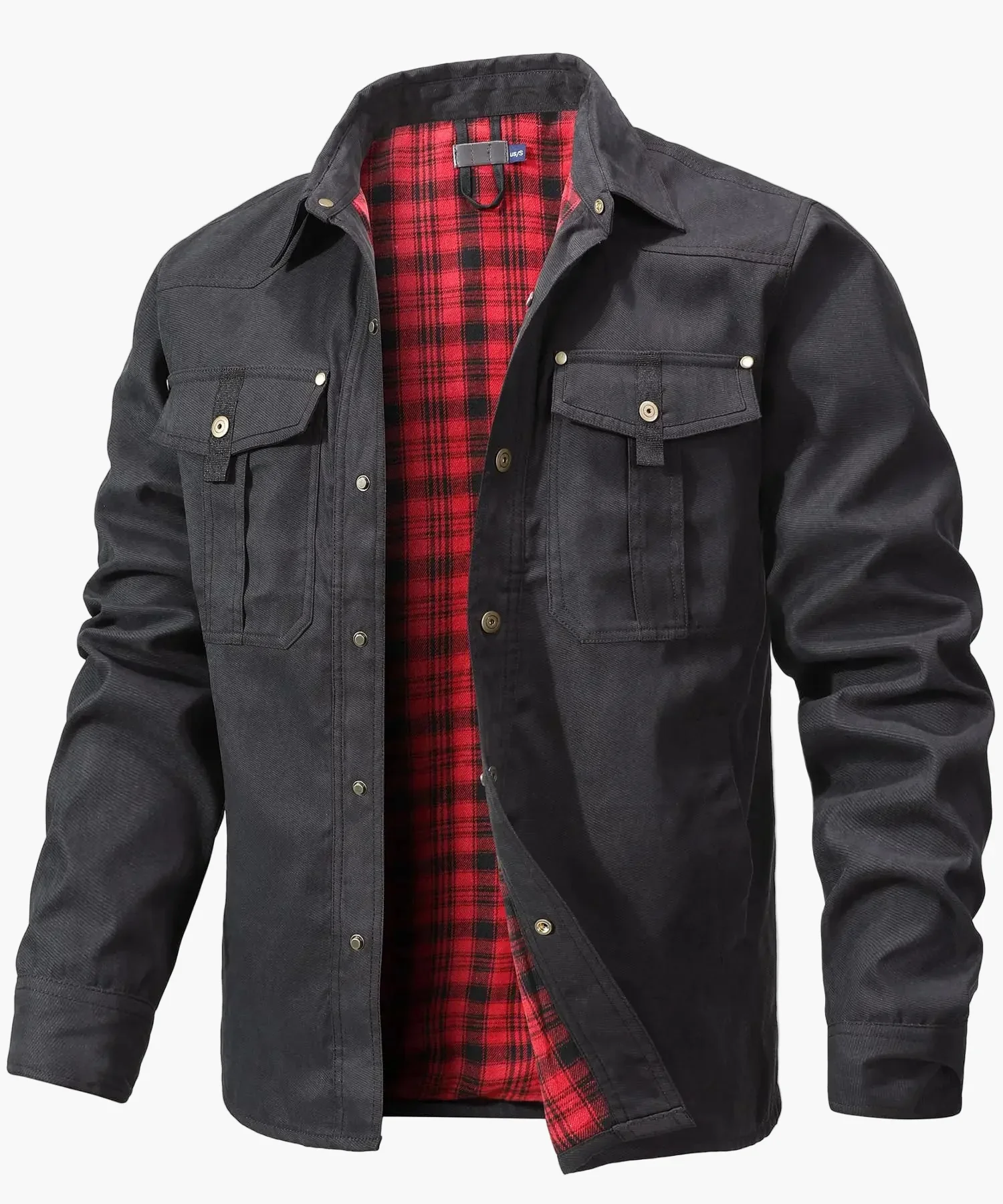 Veste Chemise Homme Style Western Printemps Shacket Décontracté à Boutons Pression pour Extérieur - Image 5