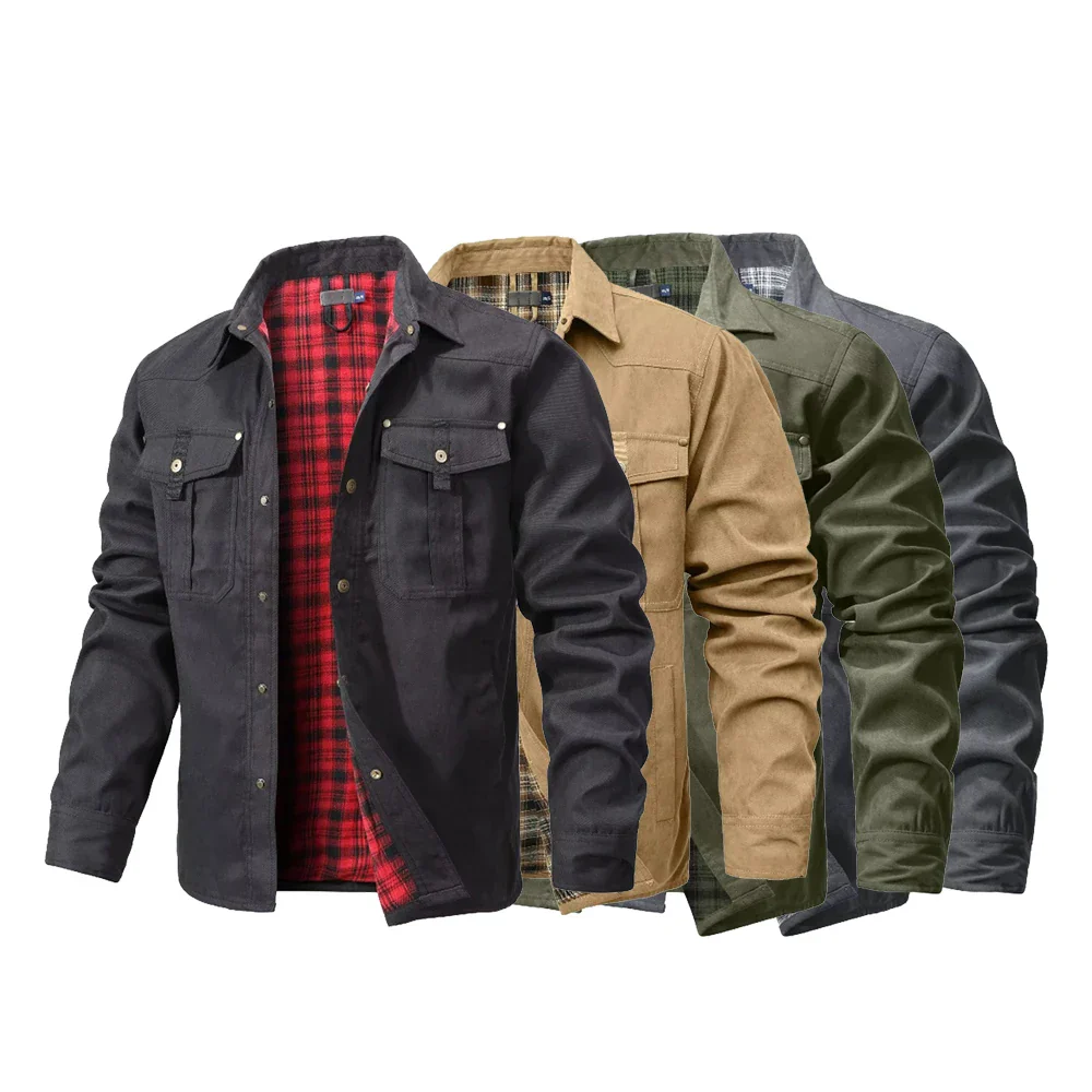Veste Chemise Homme Style Western Printemps Shacket Décontracté à Boutons Pression pour Extérieur - Image 9