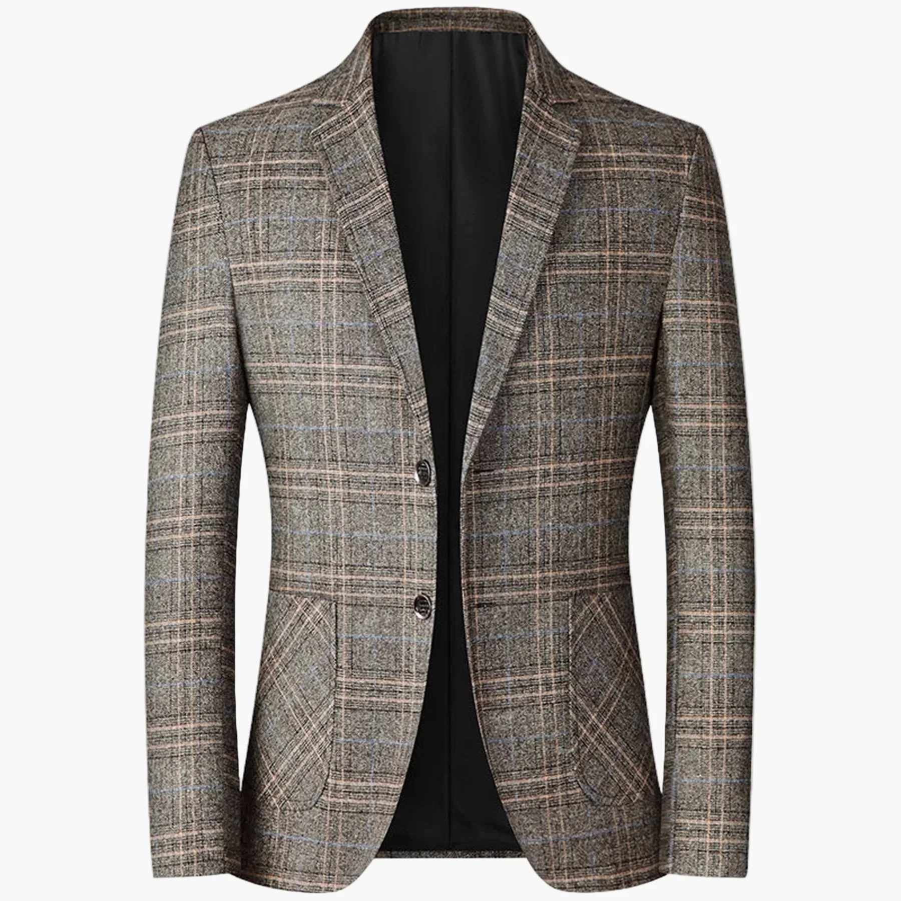 Veste de costume homme élégante à carreaux style moderne pour affaires ou occasions formelles - Image 2