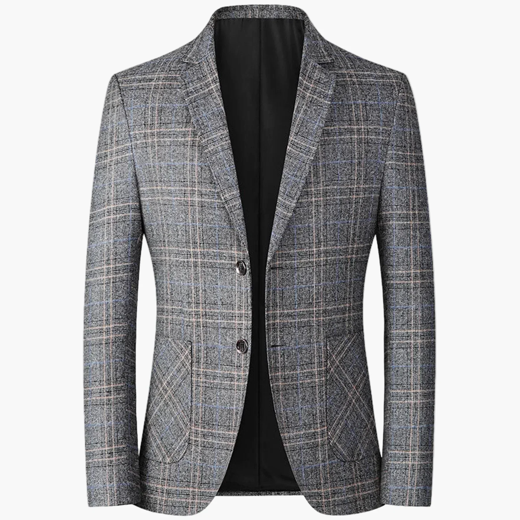 Veste de costume homme élégante à carreaux style moderne pour affaires ou occasions formelles - Image 3
