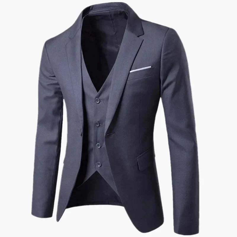 Veste de costume homme élégante coupe slim pour affaires et occasions formelles - Image 2