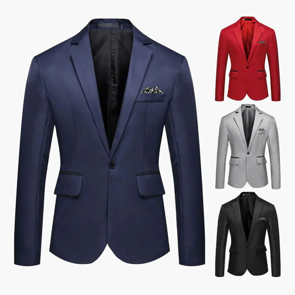 Veste de costume homme élégante coupe slim pour occasions formelles et soirées - Image 2