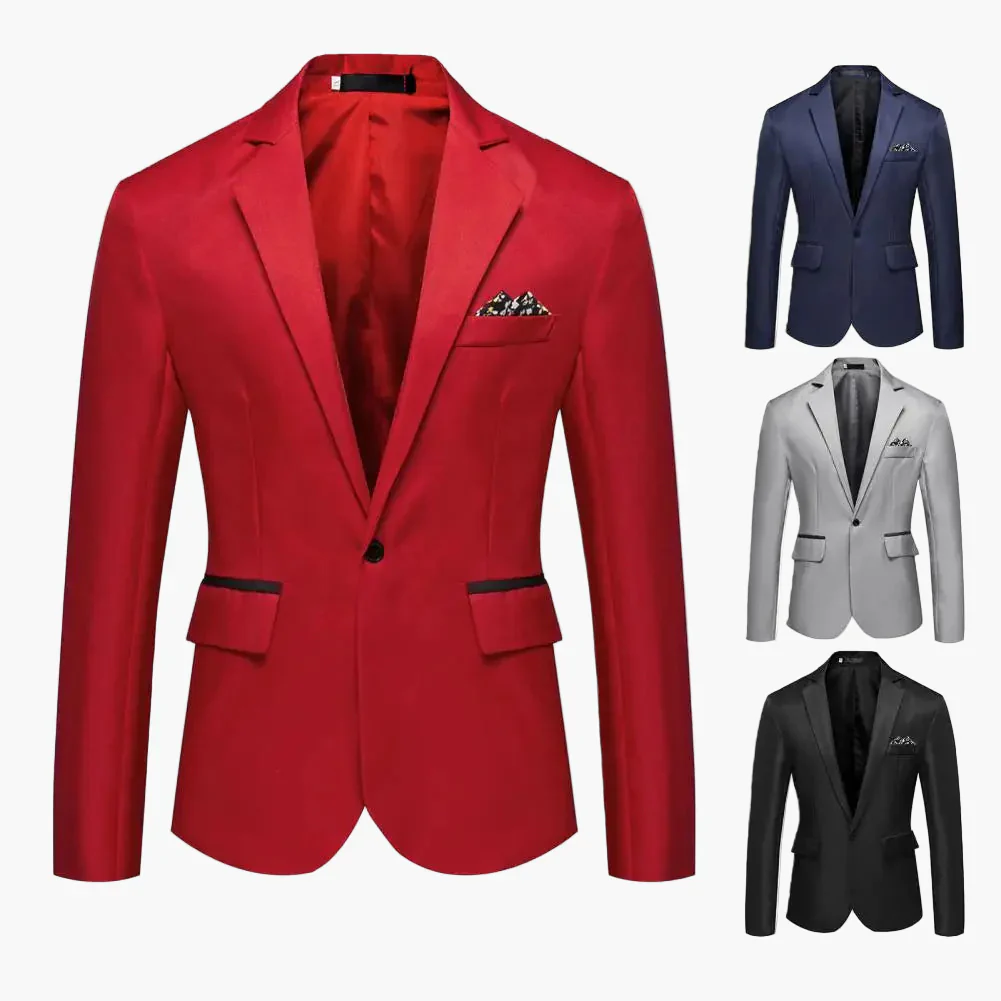 Veste de costume homme élégante coupe slim pour occasions formelles et soirées - Image 3