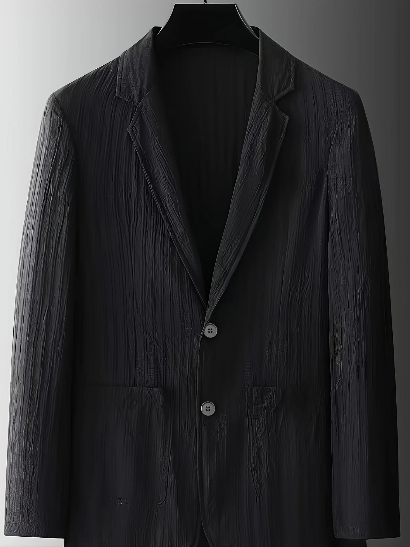 Veste de costume homme élégante à rayures style casual pour printemps/été - Image 10