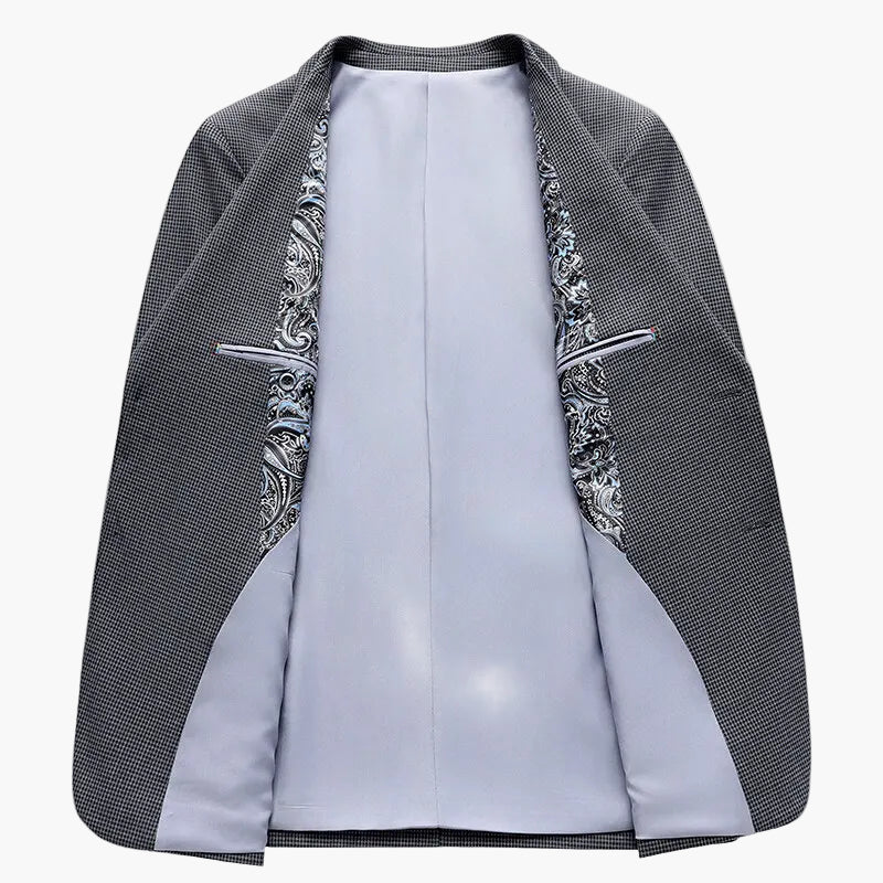 Veste de costume homme élégante style affaires, coupe moderne, idéale pour bureau et événements formels - Image 5