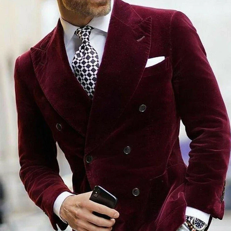 Veste de costume homme élégante style business double boutonnage - mode formelle et sophistiquée - Image 3