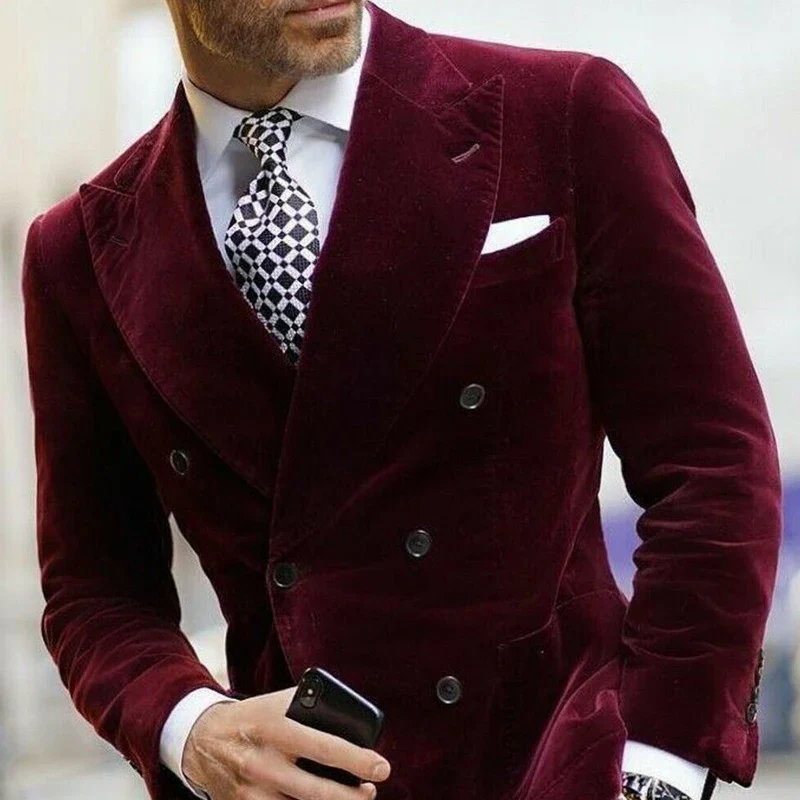Veste de costume homme élégante style business double boutonnage - mode formelle et sophistiquée - Image 4