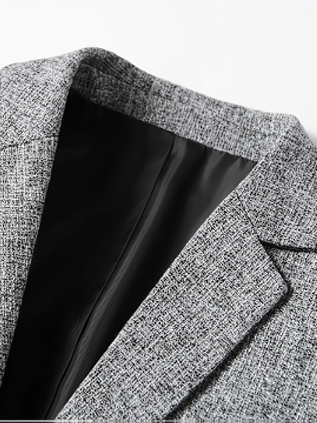 Veste de costume homme style mature à manches longues pour occasions formelles et professionnelles - Image 3