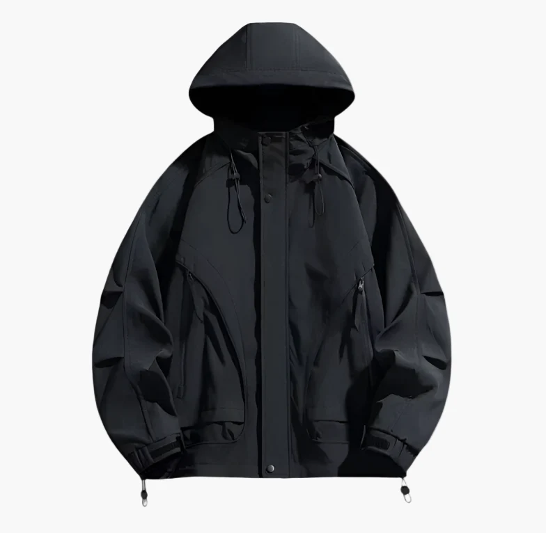 Veste coupe-vent imperméable homme style urbain outdoor - Image 8
