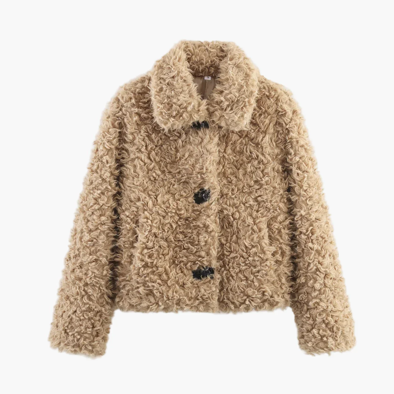 Veste courte femme style peluche élégante et tendance pour l'hiver - Image 2