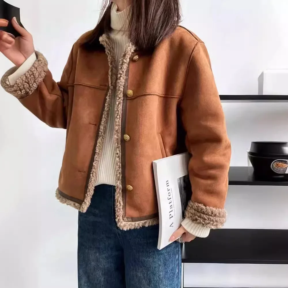 Veste courte style aviateur femme tendance urbaine décontractée - Image 2