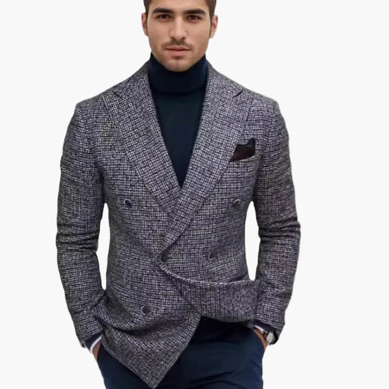 Veste croisée élégante pour homme style business – Moderne et sophistiquée - Image 5
