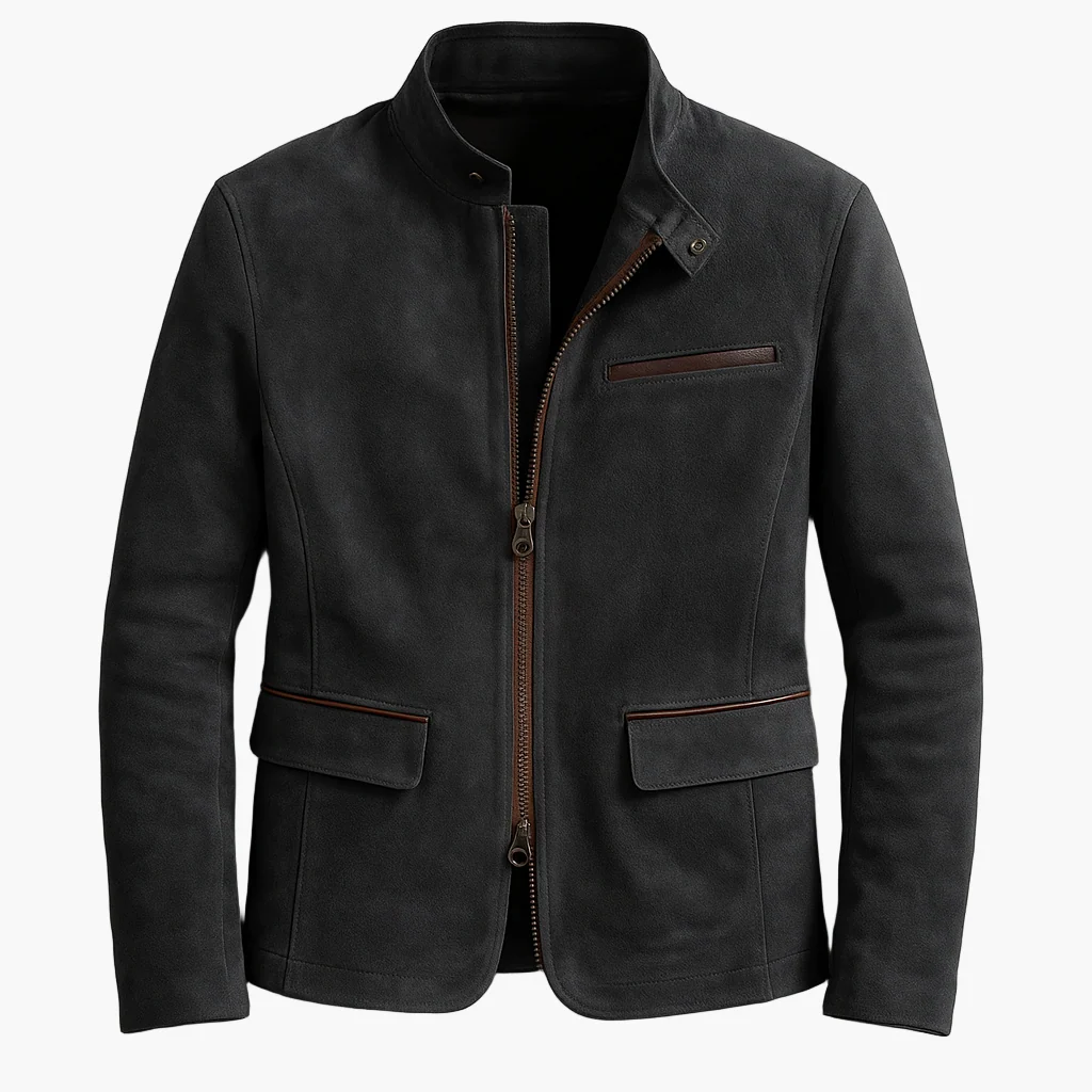 Veste de ville style motard pour homme – Élégance urbaine polyvalente - Image 3
