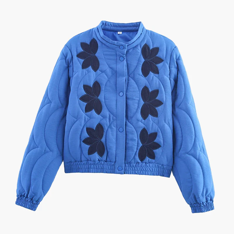 Veste décontractée pour femme style bohème à fleurs tendance - Image 2