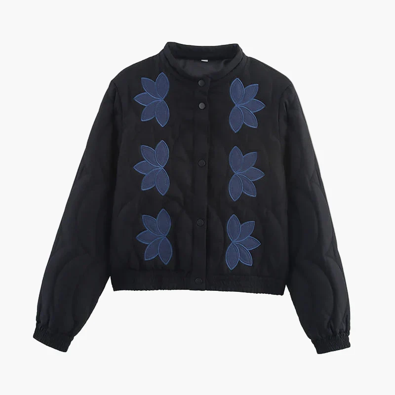 Veste décontractée pour femme style bohème à fleurs tendance - Image 5