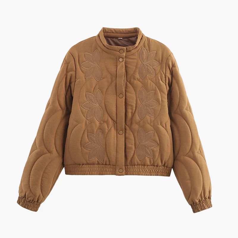 Veste décontractée pour femme style bohème à fleurs tendance - Image 6