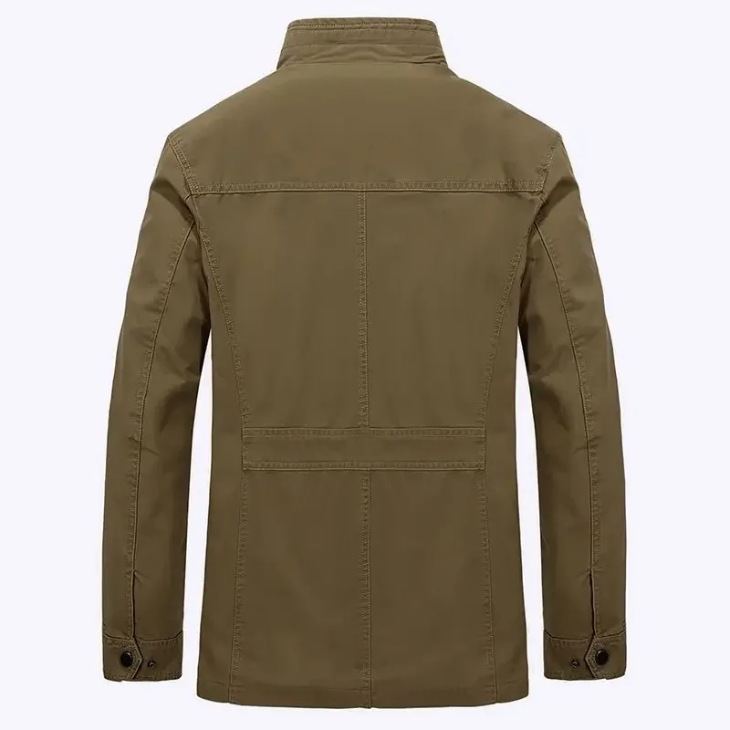 Veste décontractée homme style militaire à poches multiples pour usage quotidien - Image 2