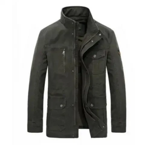 Veste décontractée homme style militaire à poches multiples pour usage quotidien - Image 6