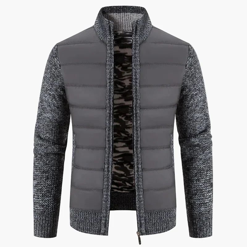 Veste décontractée pour homme style urbain à manches longues avec fermeture éclair - Image 3