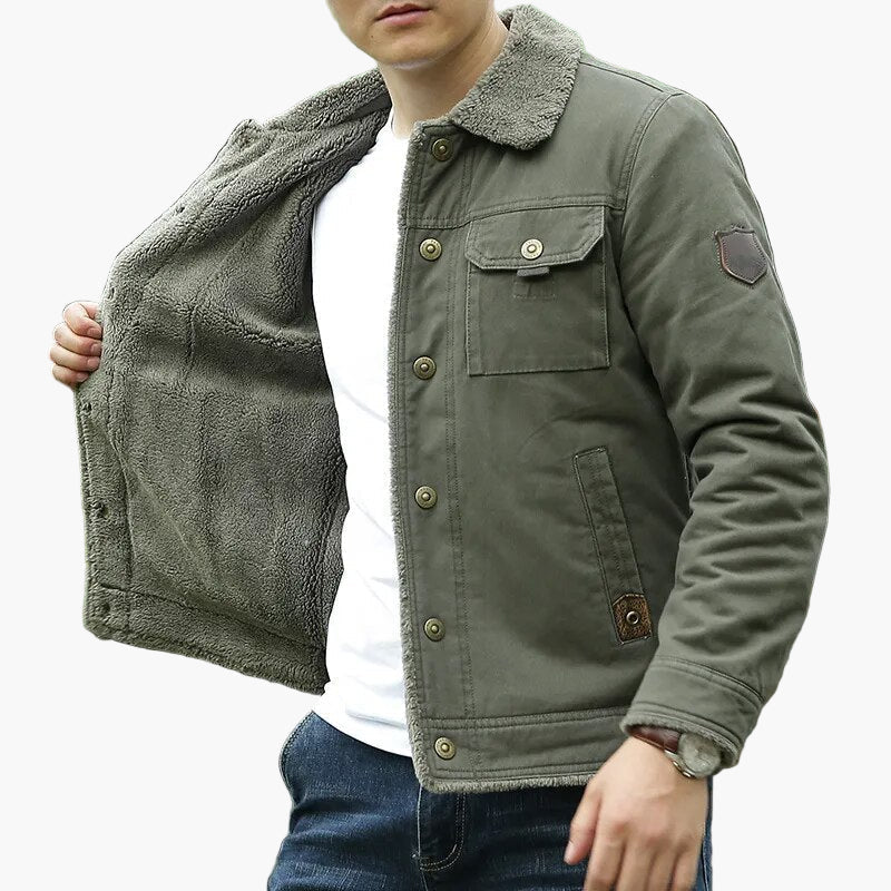 Veste décontractée style aviateur pour homme - idéale pour l'extérieur et la ville - Image 2