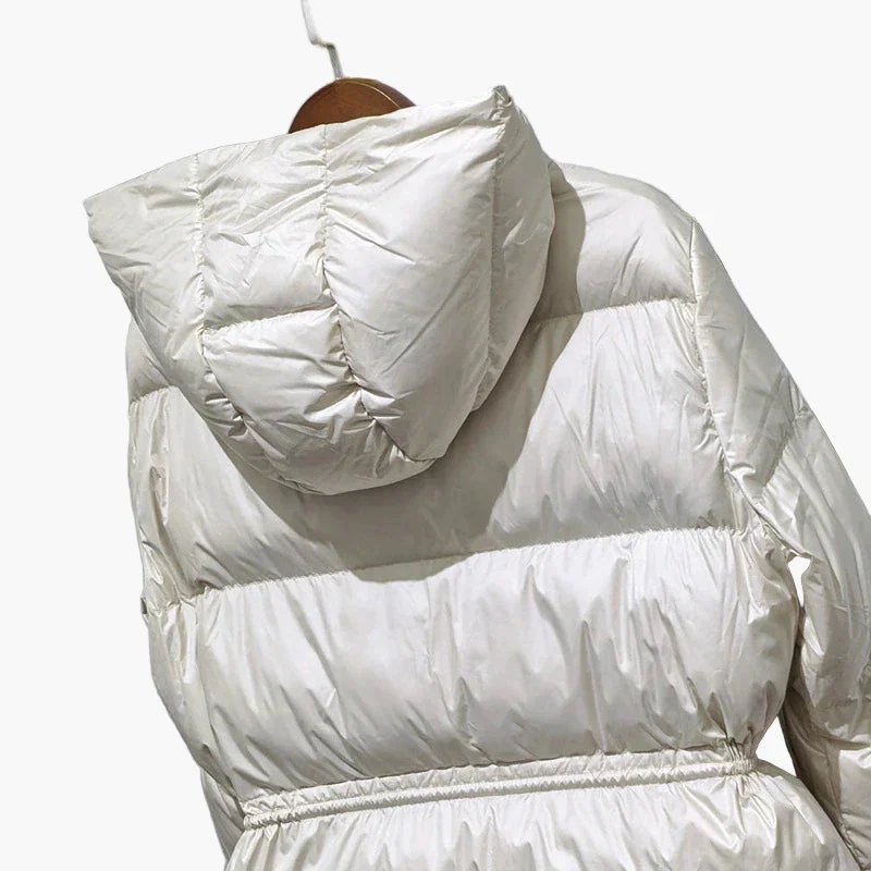 Veste doudoune à capuche pour femme style décontracté hiver urbain - Image 4