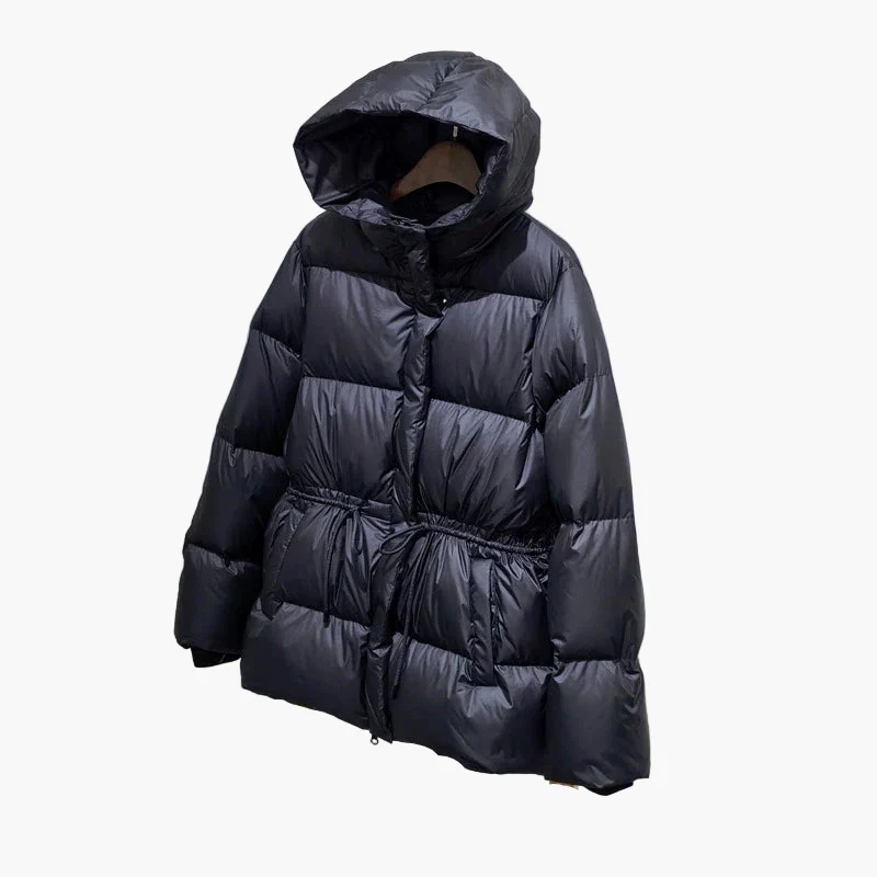 Veste doudoune à capuche pour femme style décontracté hiver urbain - Image 5