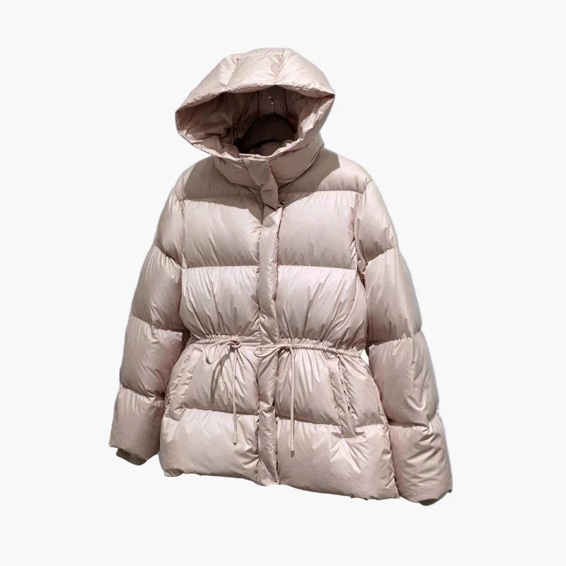 Veste doudoune à capuche pour femme style décontracté hiver urbain - Image 6