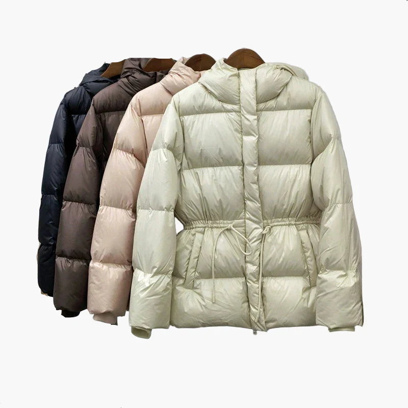 Veste doudoune à capuche pour femme style décontracté hiver urbain - Image 8