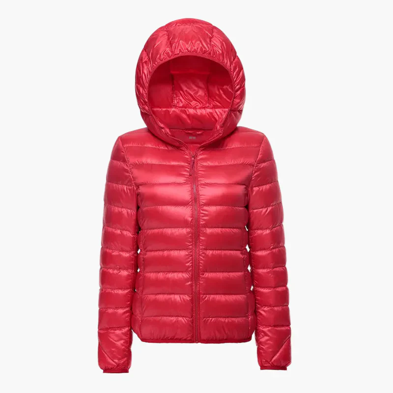 Veste doudoune à capuche pour femme, style urbain léger et chaud, idéale pour l'hiver - Image 2