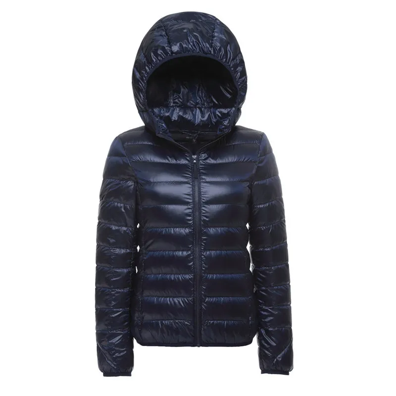 Veste doudoune à capuche pour femme, style urbain léger et chaud, idéale pour l'hiver - Image 3