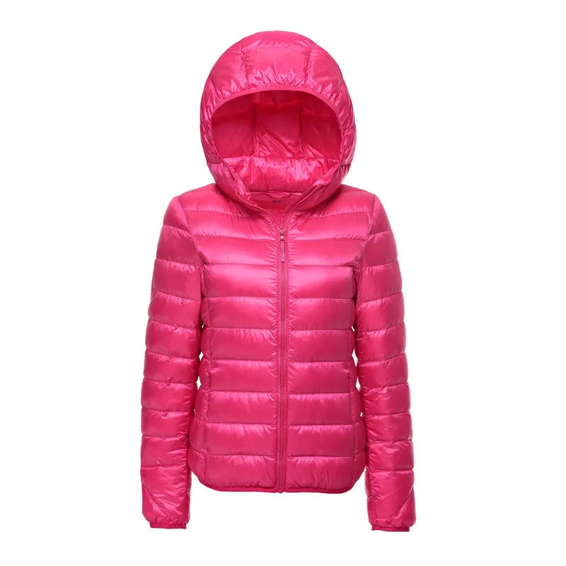 Veste doudoune à capuche pour femme, style urbain léger et chaud, idéale pour l'hiver - Image 4