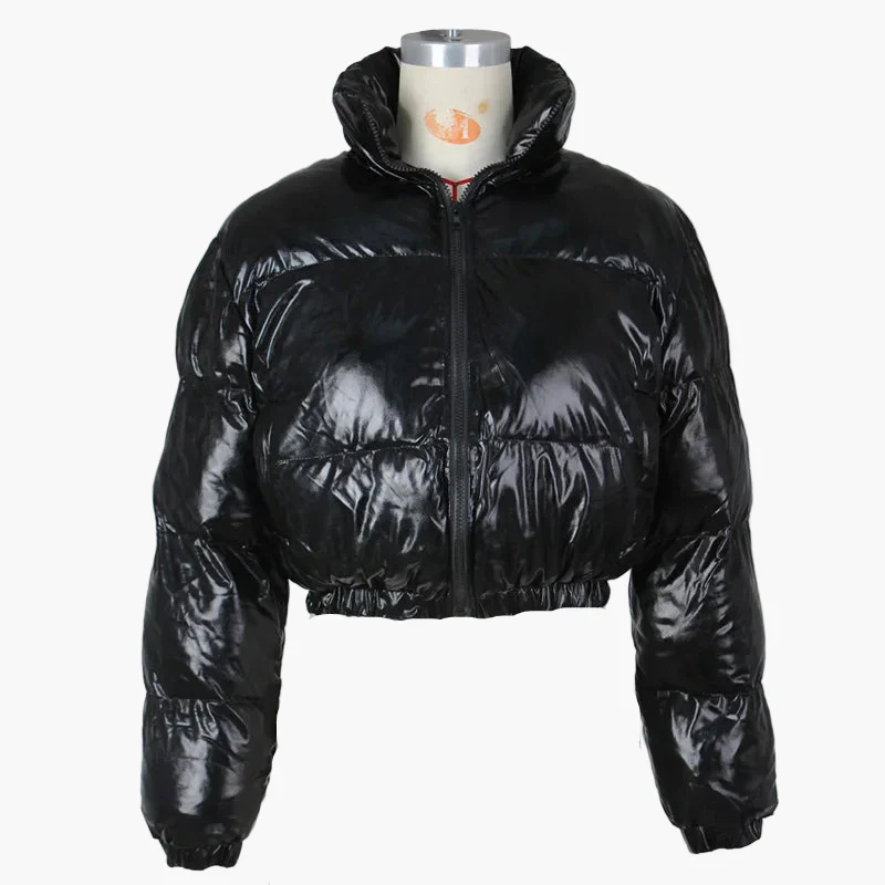Veste doudoune courte femme style urbain chic pour hiver - Image 5