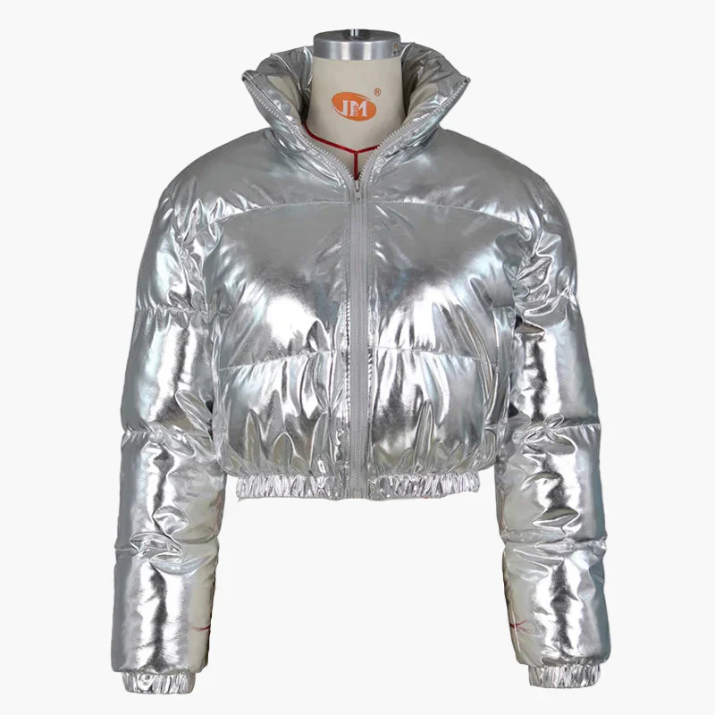 Veste doudoune courte femme style urbain chic pour hiver - Image 6