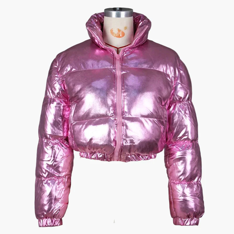 Veste doudoune courte femme style urbain chic pour hiver - Image 7