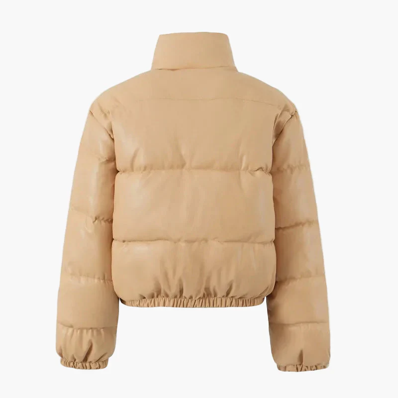 Veste doudoune courte matelassée style urbain pour femme - Image 4