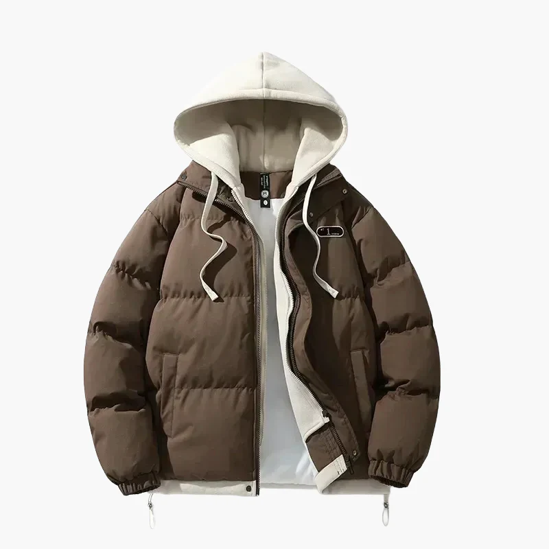 Veste doudoune décontractée à capuche pour homme – Style urbain et confort quotidien - Image 2