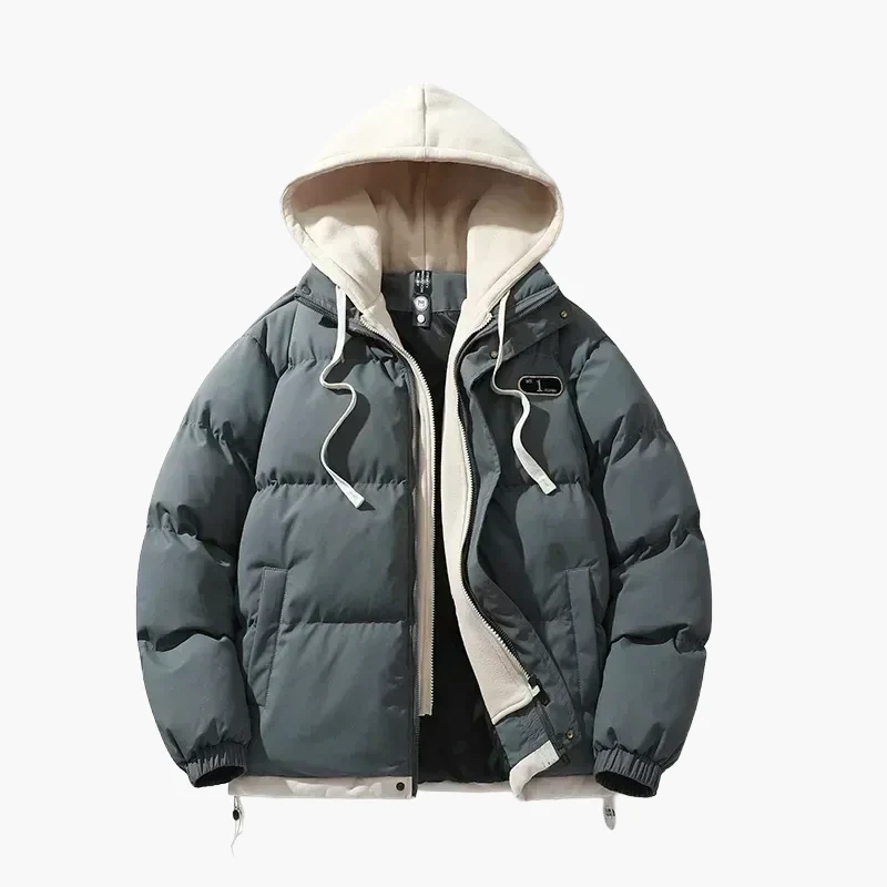 Veste doudoune décontractée à capuche pour homme – Style urbain et confort quotidien - Image 3