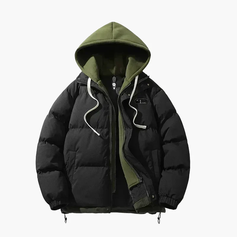 Veste doudoune décontractée à capuche pour homme – Style urbain et confort quotidien - Image 5