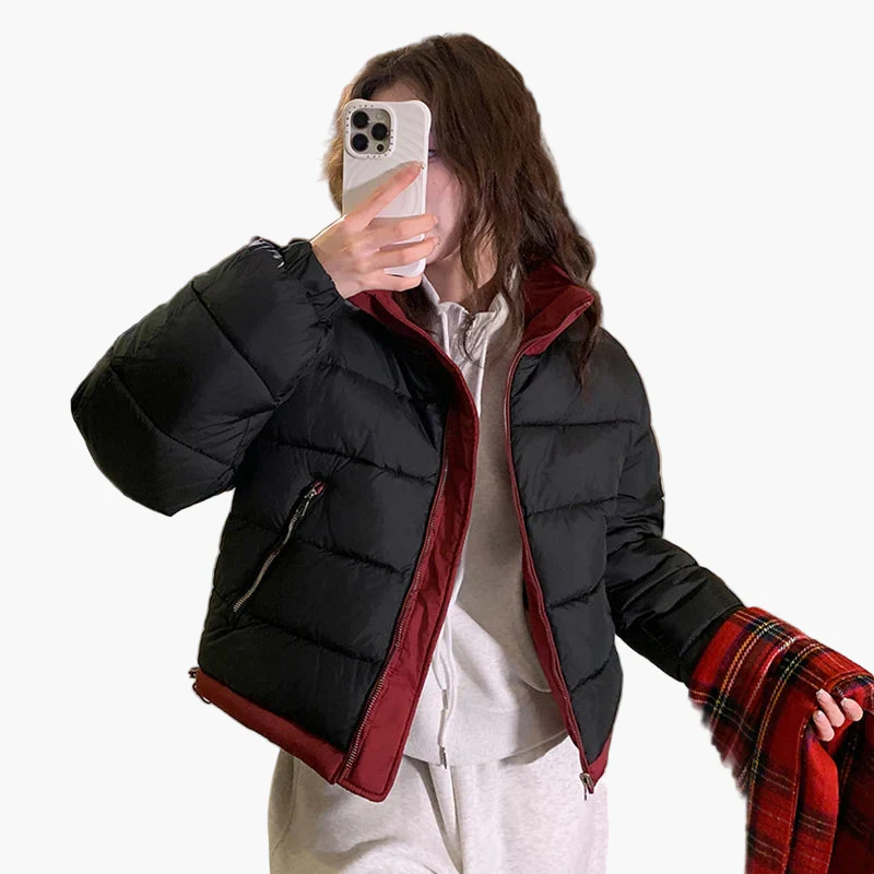 Veste doudoune décontractée pour femme, style urbain, idéale pour l’hiver et les activités de plein air - Image 3