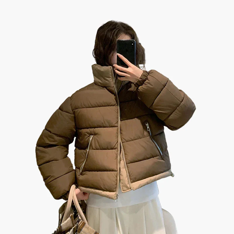Veste doudoune décontractée pour femme, style urbain, idéale pour l’hiver et les activités de plein air - Image 6
