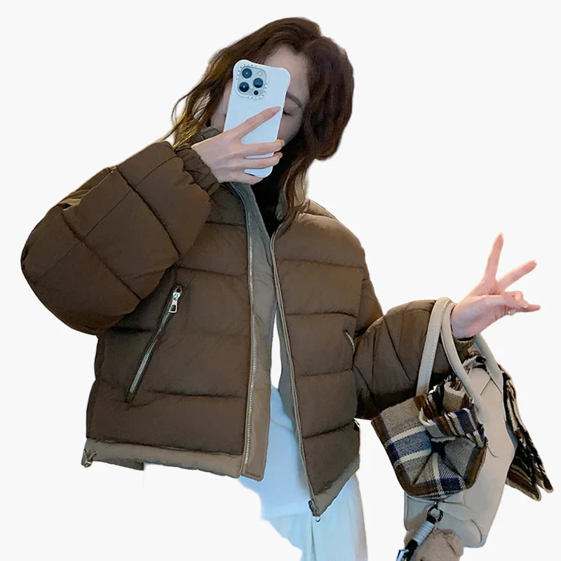 Veste doudoune décontractée pour femme, style urbain, idéale pour l’hiver et les activités de plein air - Image 7