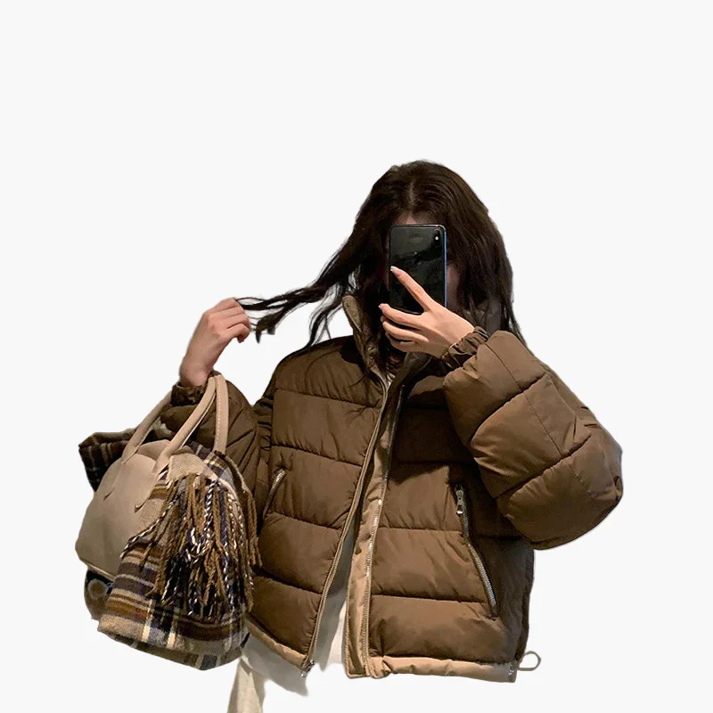 Veste doudoune décontractée pour femme, style urbain, idéale pour l’hiver et les activités de plein air - Image 8
