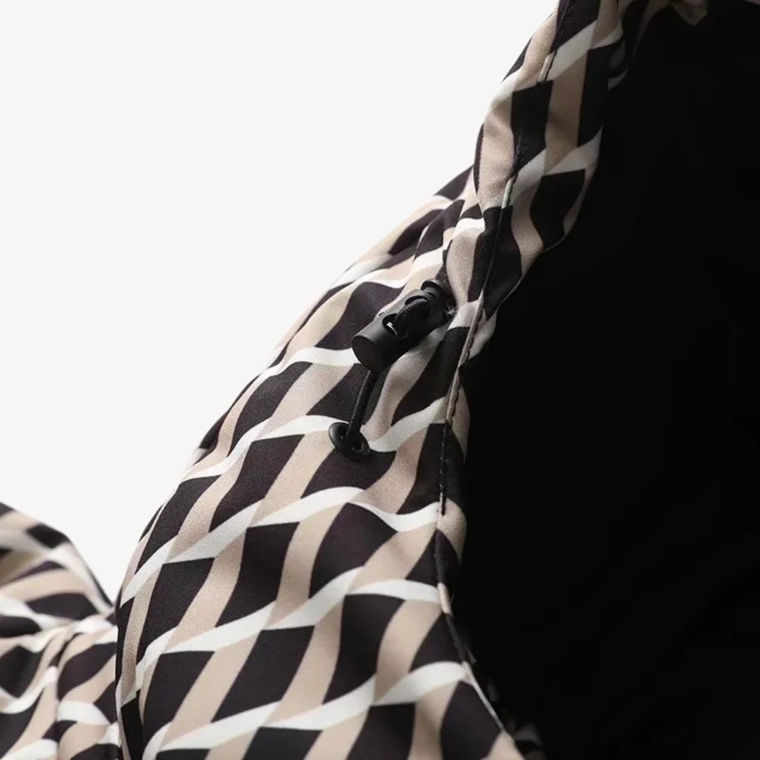 Veste doudoune femme élégante à capuche et ceinture – Style moderne pour l’hiver - Image 5