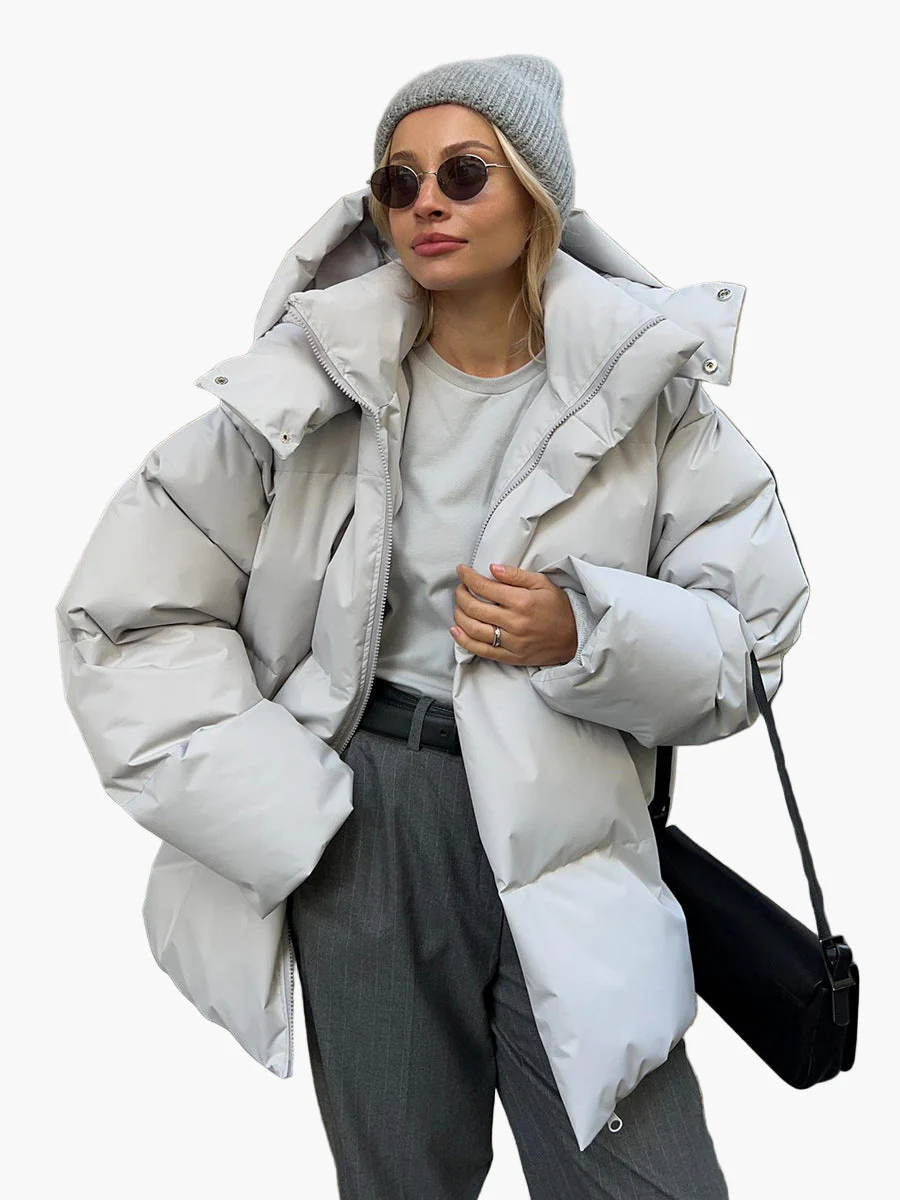 Veste doudoune femme style urbain pour hiver, chaude et tendance - Image 2