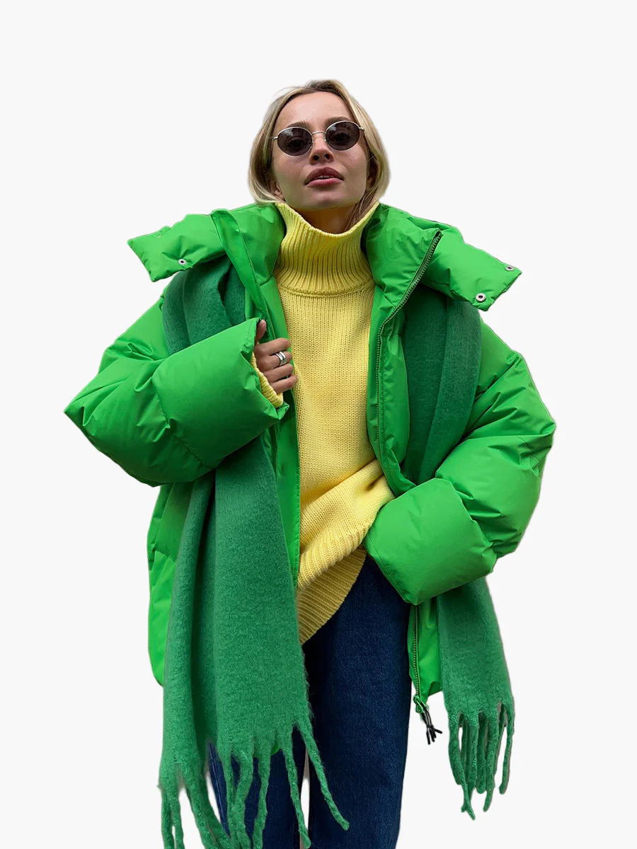 Veste doudoune femme style urbain pour hiver, chaude et tendance - Image 4